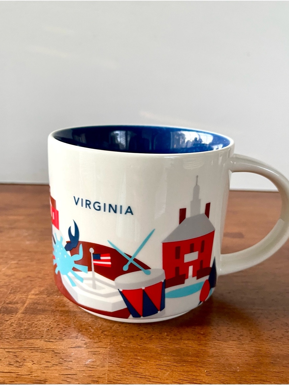 Starbucks “You Are Here” Collection Virginia 14 oz Coffee Mug EUC
